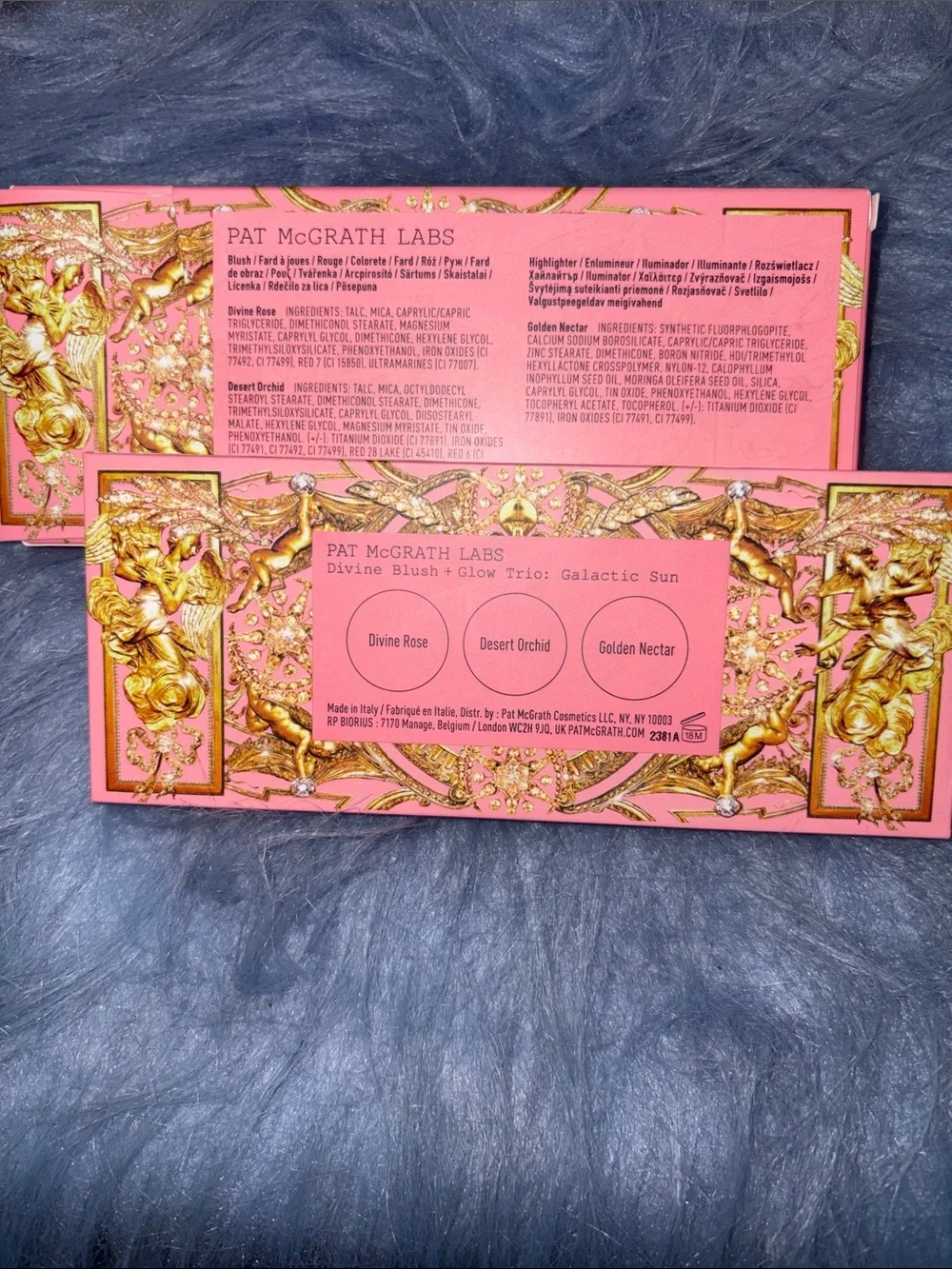 Pat McGrath Labs Divine Blush + Glow Trio Galactic Sun Blush & Highlighter New!!